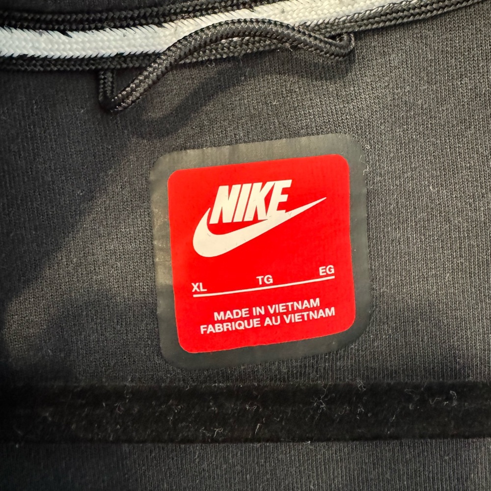 Nike Men Charcoal Gray Full-Zip Bomber Hoodie Jacket - Picture 5 of 5